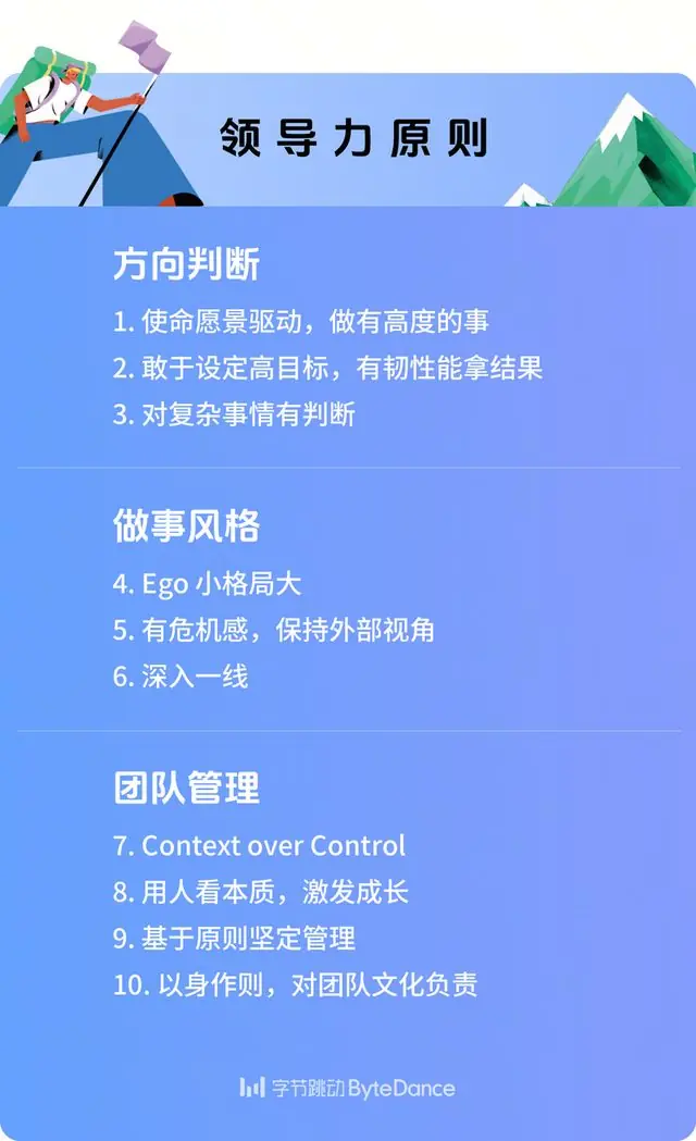 字节跳动更新领导力原则