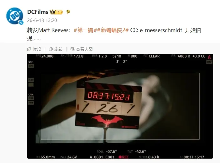 DC《新蝙蝠侠2》正式开拍,斯嘉丽·约翰逊等加盟新作