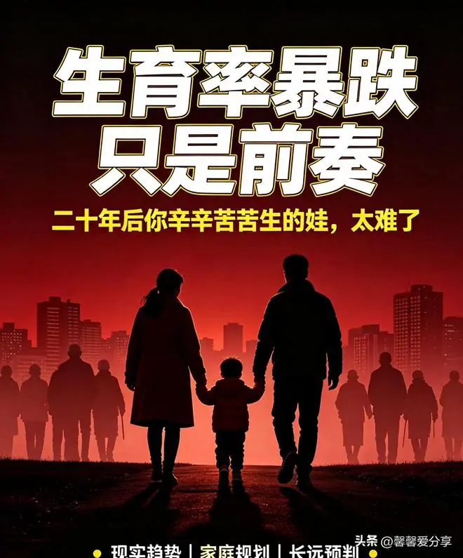 生育率暴跌只是前奏,二十年后你辛辛苦苦生的娃,太难了