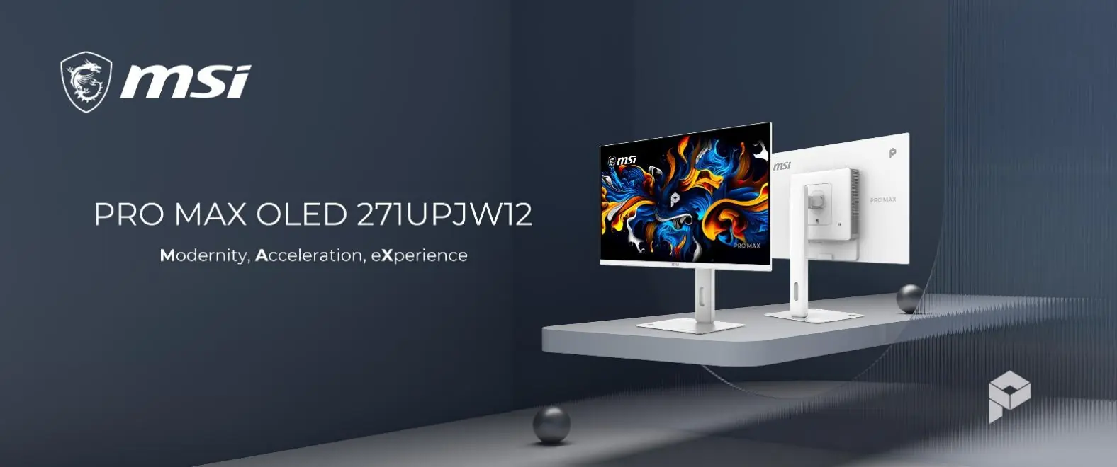 微星发布PRO MAX OLED 271UPJW12:全球首款27英寸4K IJP OLED显示器