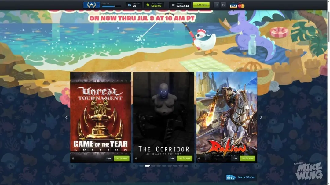 Steam夏日促销模拟器上线:零花费畅享抢购快感