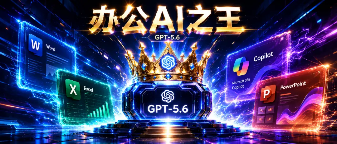 全球办公AI王座易主!GPT-5.6接管微软全家桶,数亿打工人集体换脑