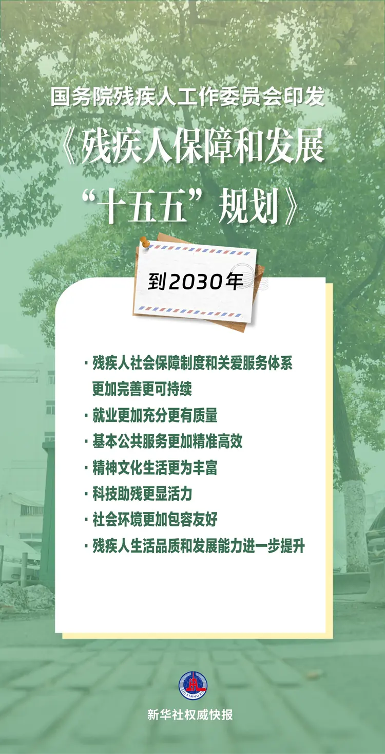 新华社权威快报丨未来五年,如何进一步保障和提升残疾人生活品质